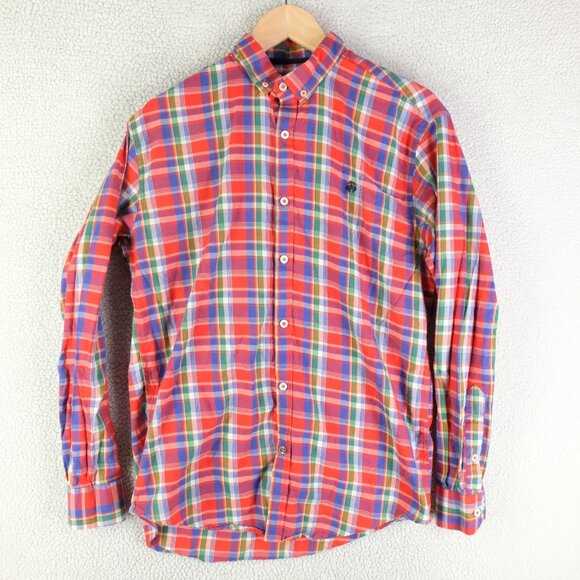 Brooks Brothers Shirt Mens XL Plaid Fitzgerald Button Down Long Sleeve Workwear - Picture 1 of 9